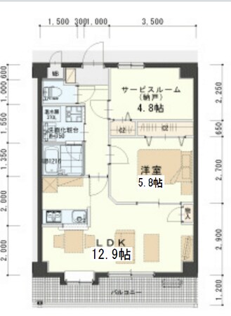 愛子駅 徒歩11分 1階の物件間取画像